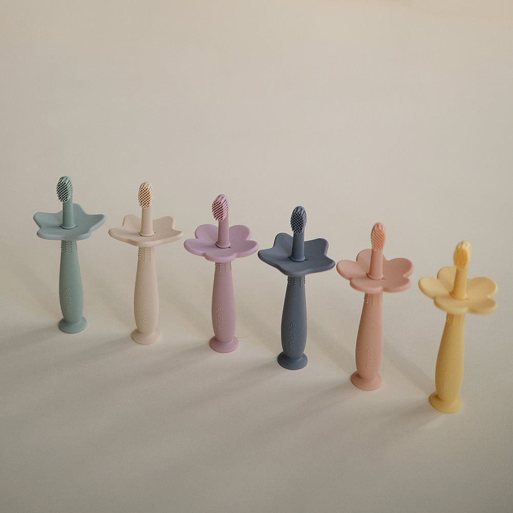 Babyzahnbürste Flower Cambridge Blue - Oli&Lola