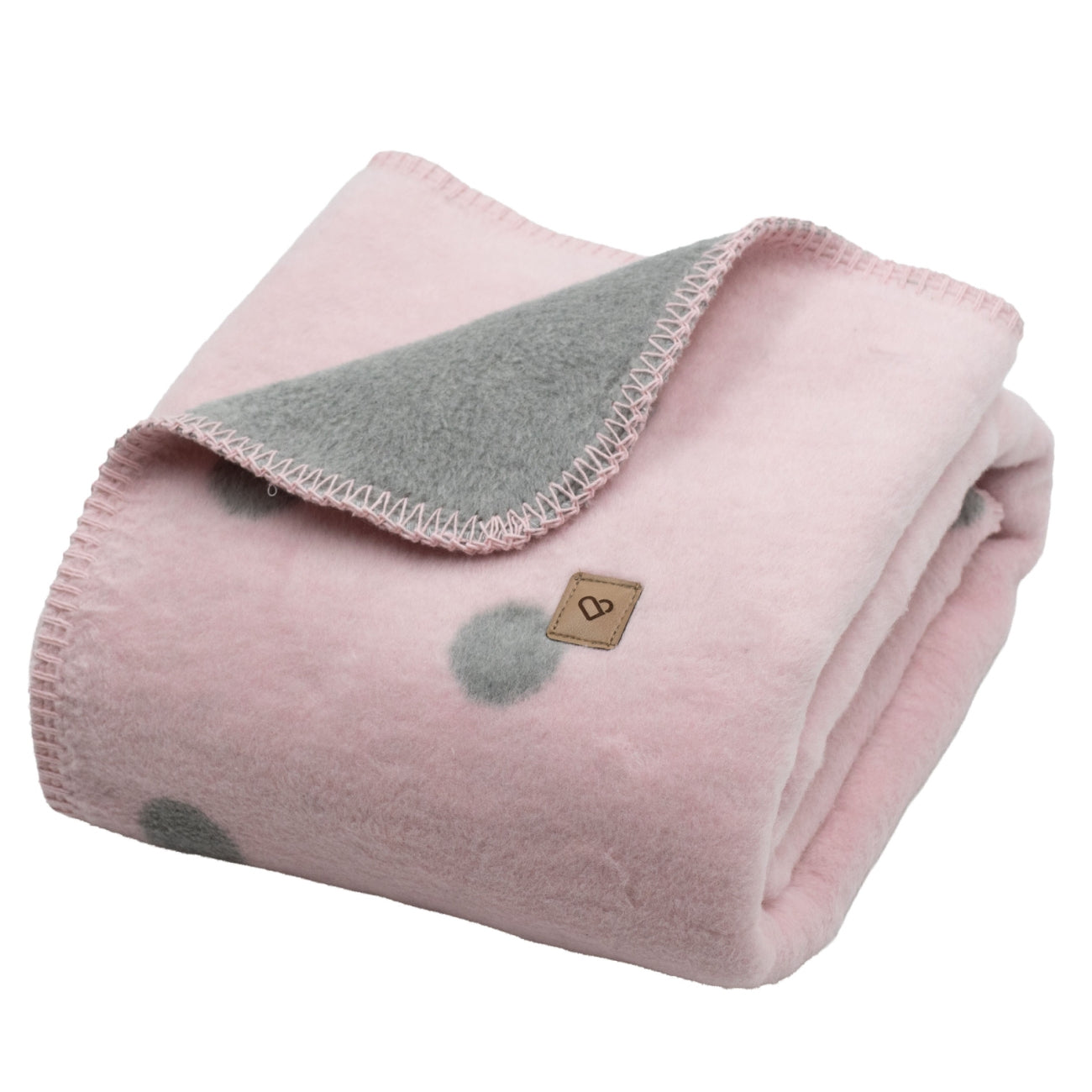 Baumwolldecke Oslo Dots Baby Pink