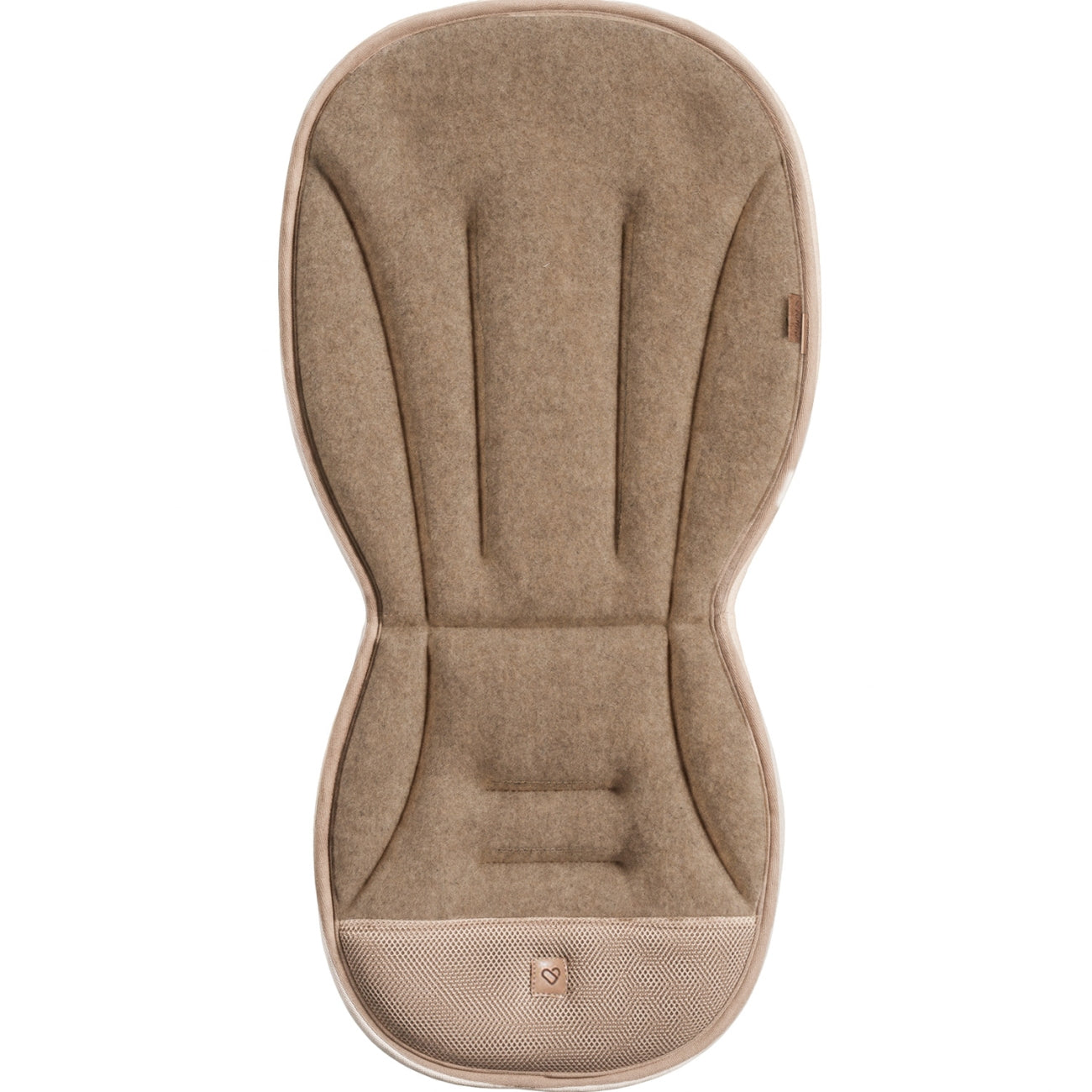 Atmungsaktive Kinderwagen-Sitzauflage Wolle, Brown