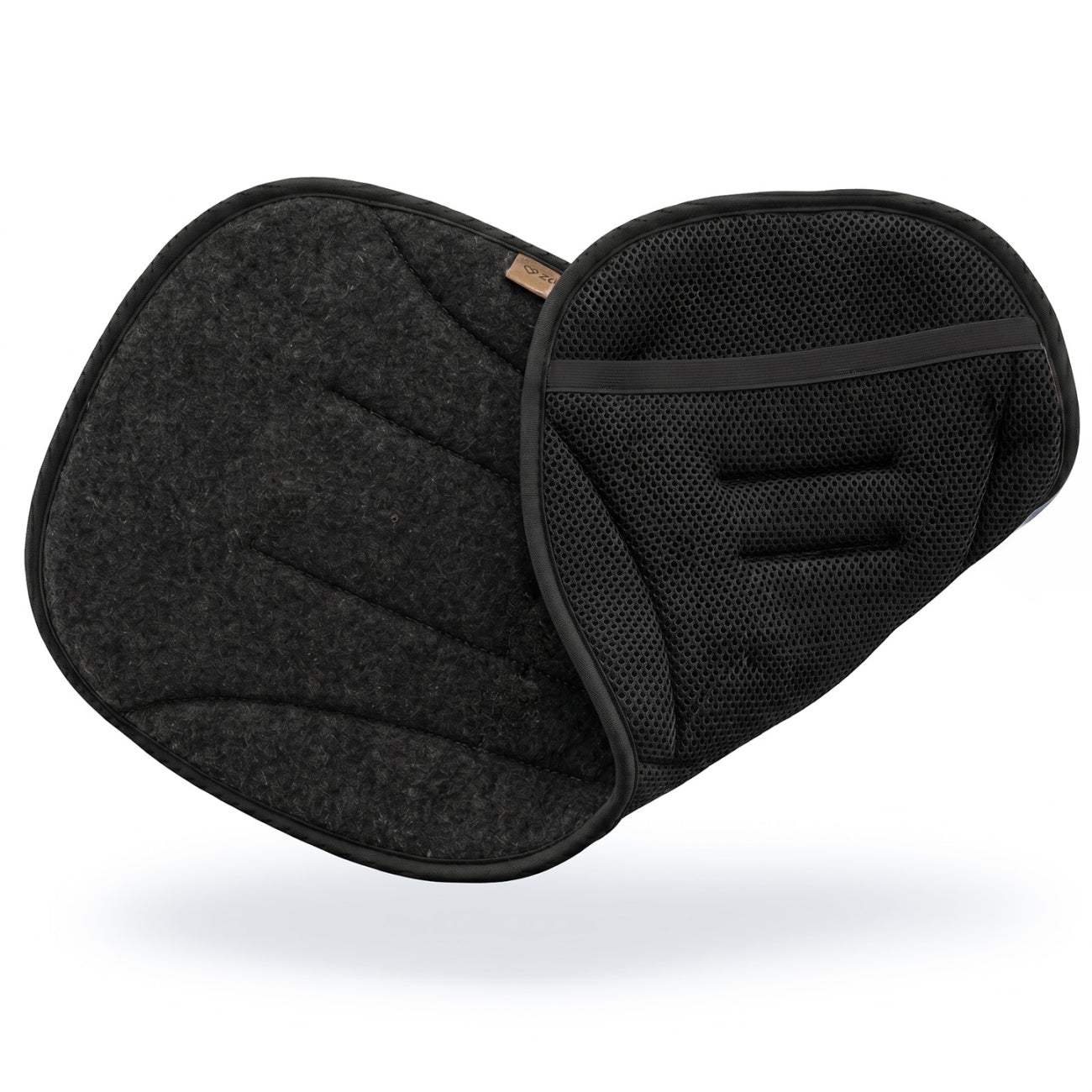 Atmungsaktive Kinderwagen-Sitzauflage Wolle, Anthracite