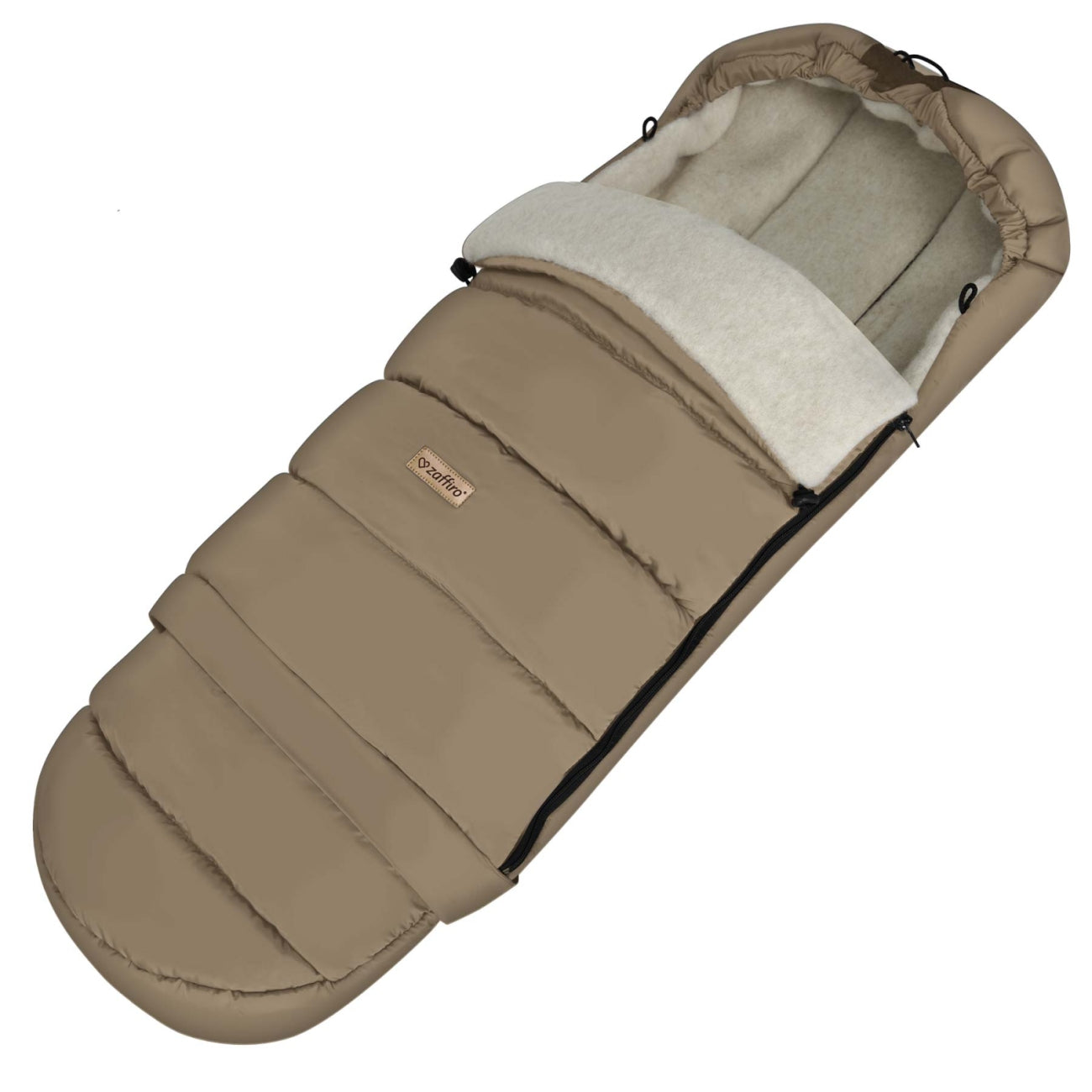 Fußsack iGrow Aspen, Latte – Rückenansicht