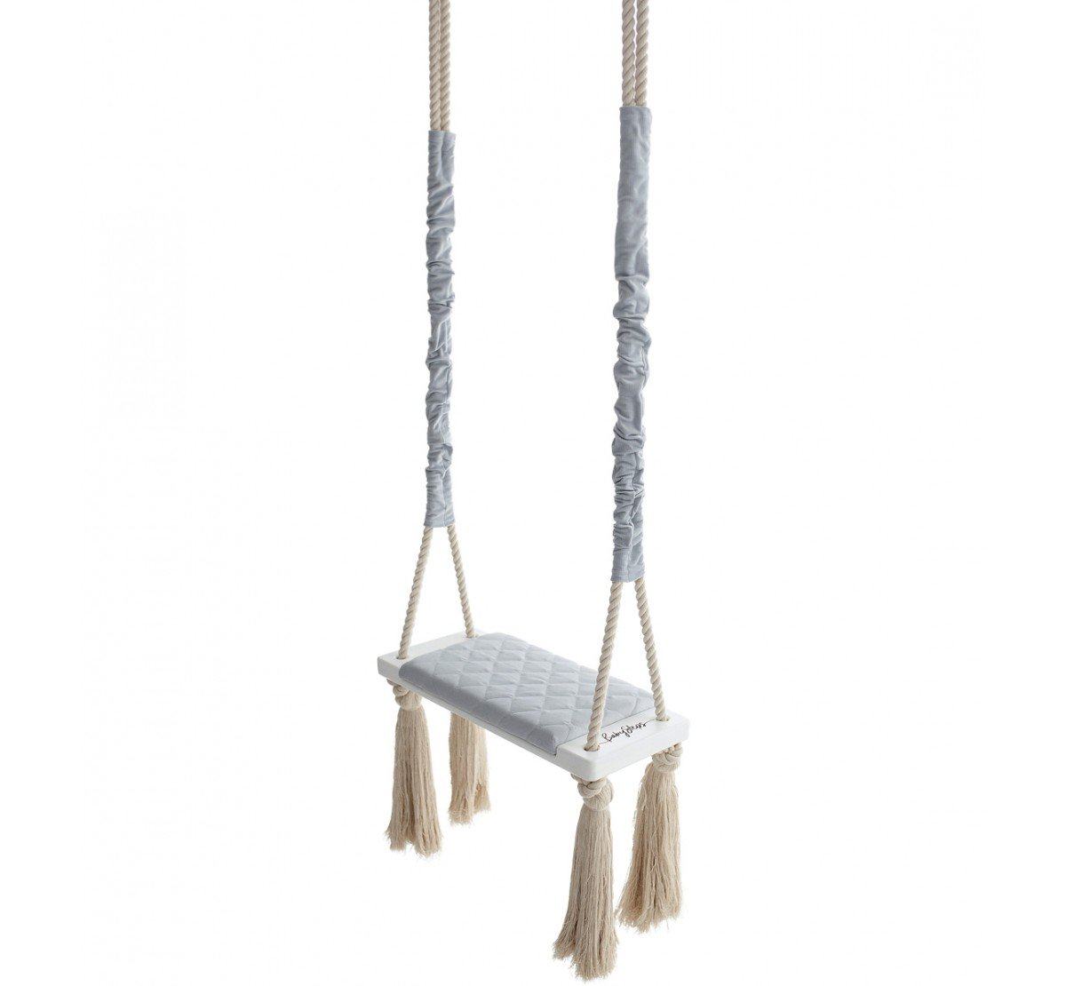 Kinderschaukel Wood Swing, Light Grey - Oli&Lola
