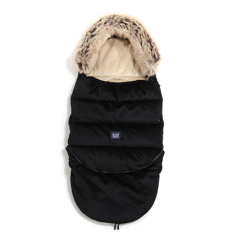 Kinderwagen Fußsack Combo mit Verlängerung, Black - Oli&Lola
