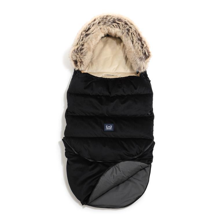 Kinderwagen Fußsack Combo mit Verlängerung, Black - Oli&Lola