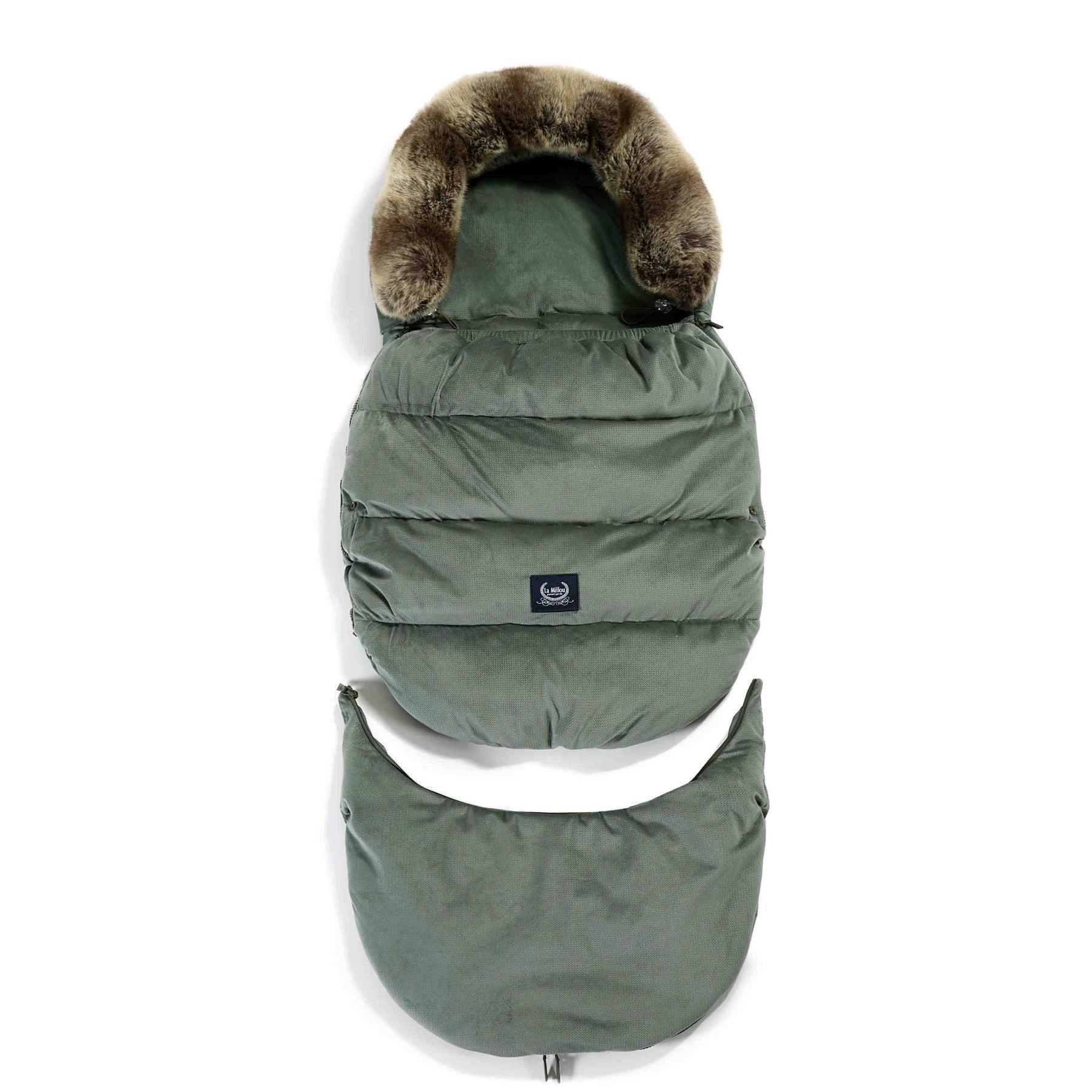 Kinderwagen Fußsack Combo mit Verlängerung, Khaki - Oli&Lola