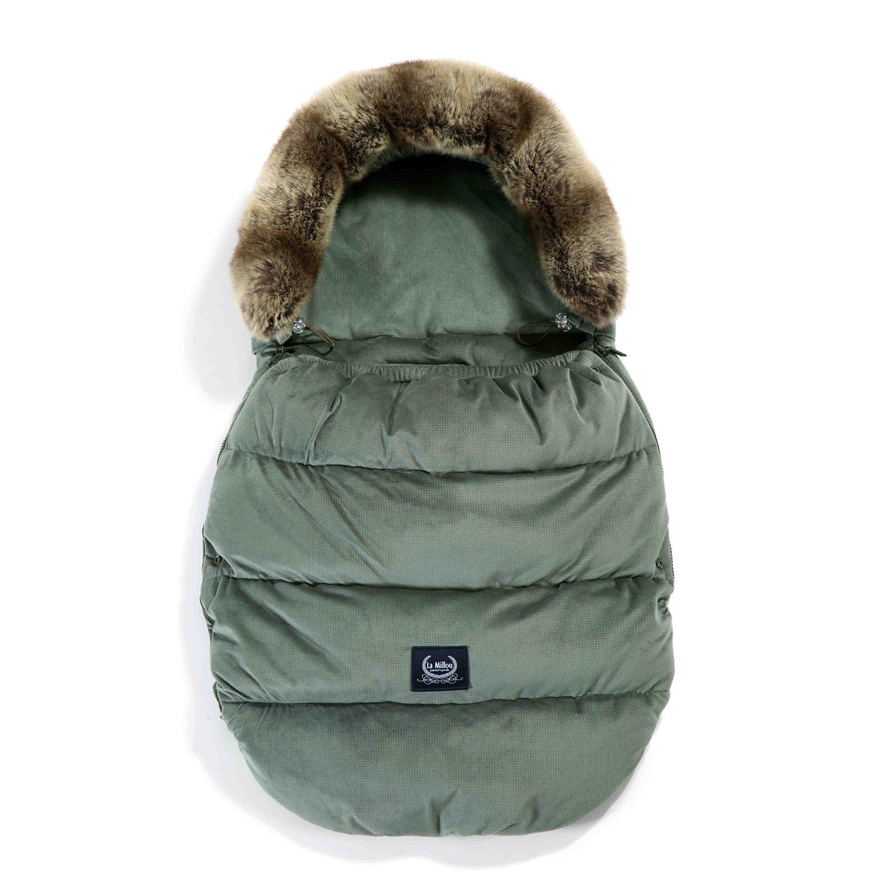 Kinderwagen Fußsack Combo mit Verlängerung, Khaki - Oli&Lola