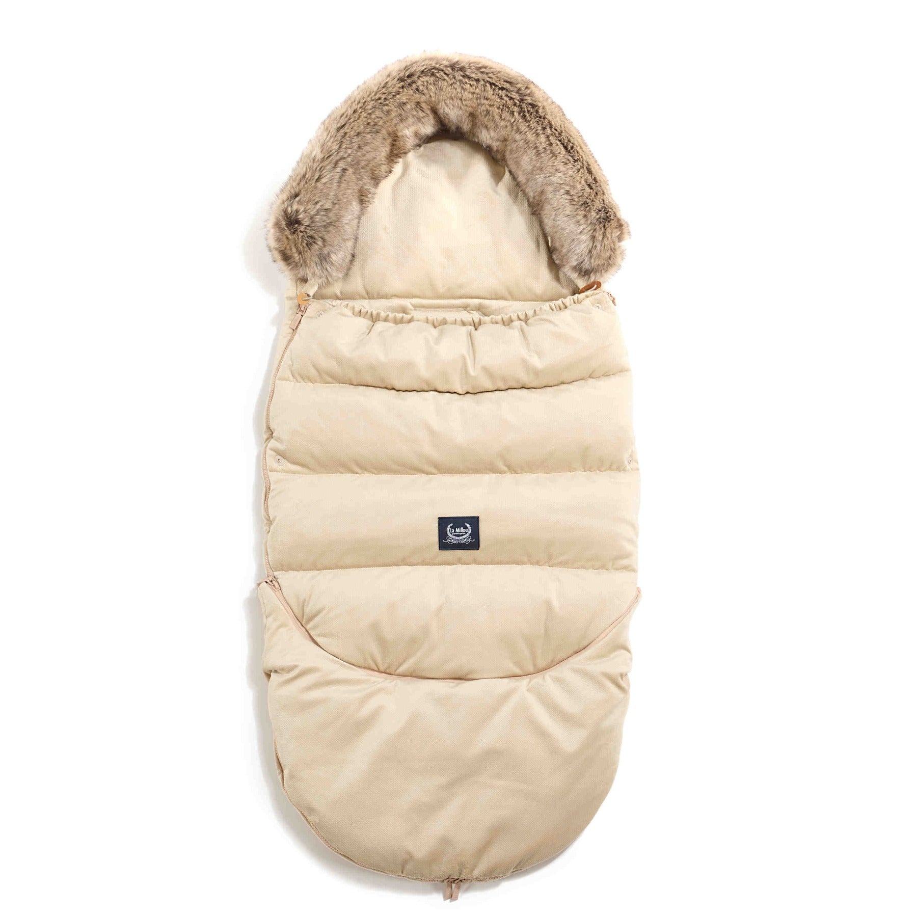 Kinderwagen Fußsack Combo mit Verlängerung, Sand - Oli&Lola