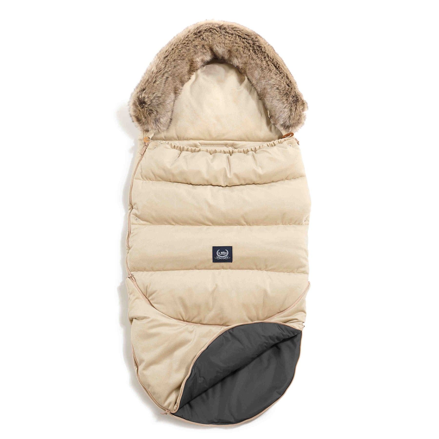 Kinderwagen Fußsack Combo mit Verlängerung, Sand - Oli&Lola