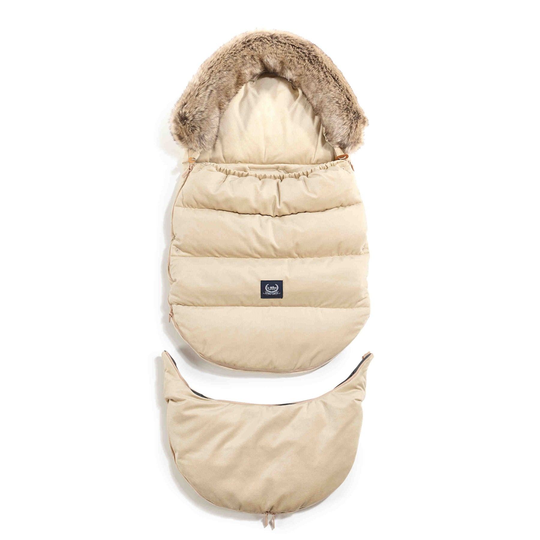 Kinderwagen Fußsack Combo mit Verlängerung, Sand - Oli&Lola