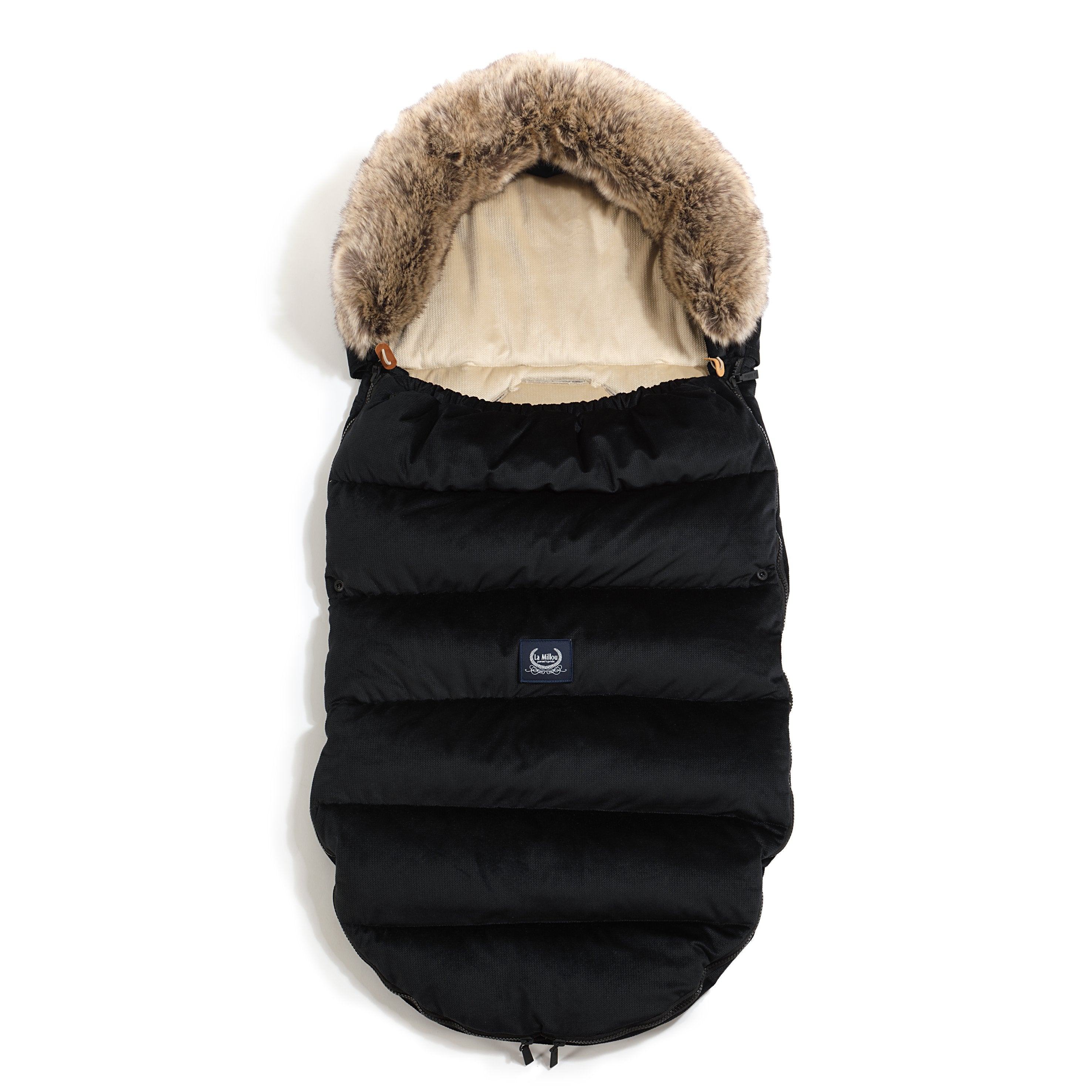 Kinderwagen Fußsack Uni, Black - Oli&Lola