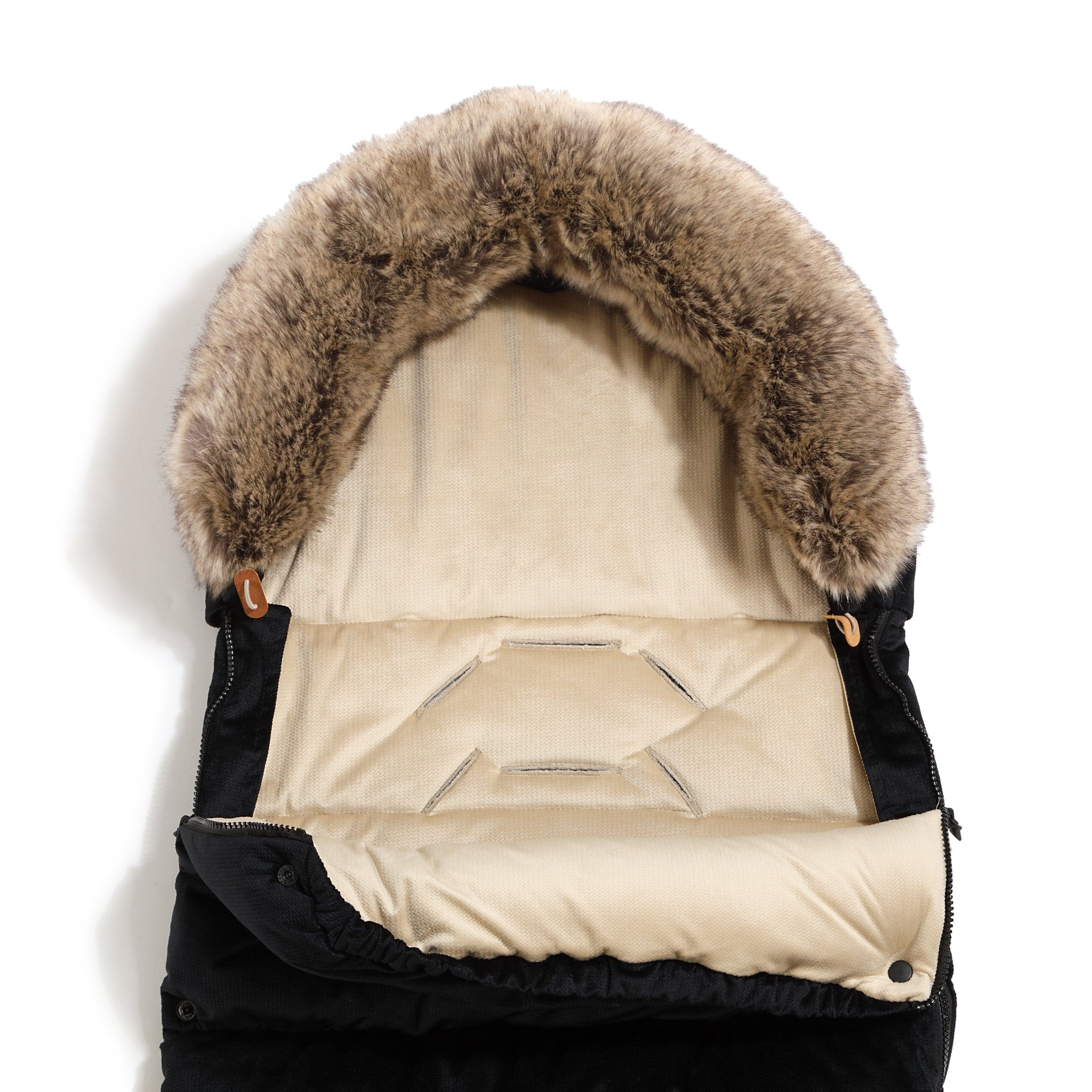 Kinderwagen Fußsack Uni, Black - Oli&Lola