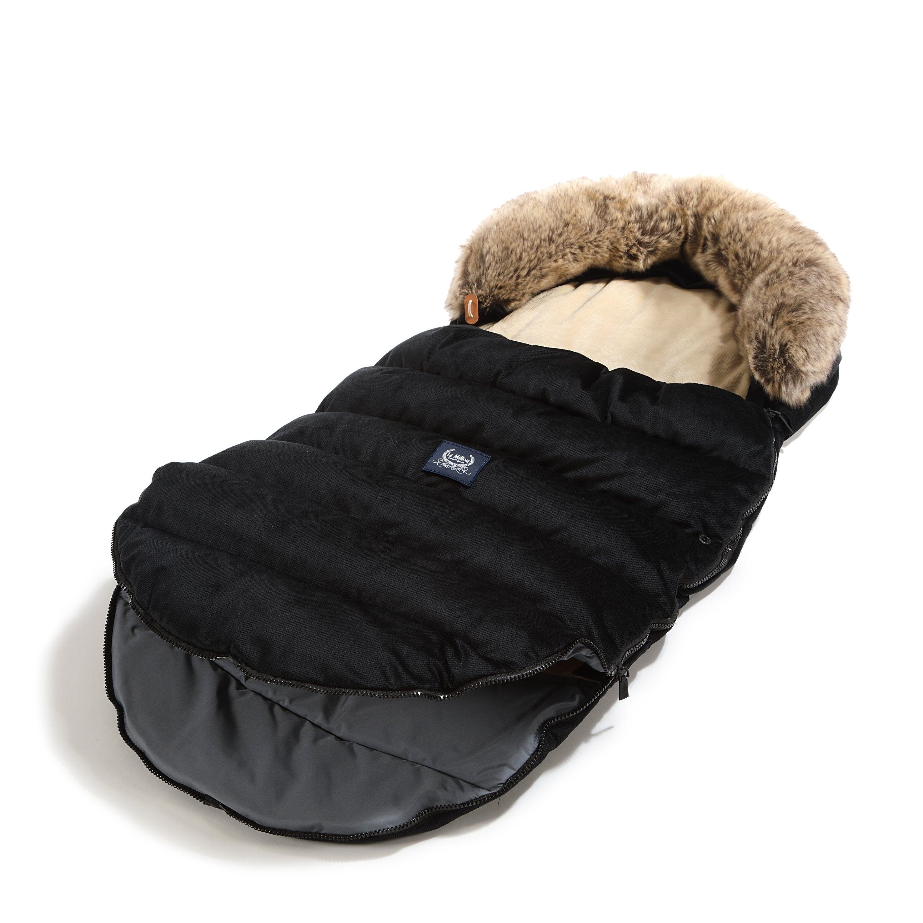 Kinderwagen Fußsack Uni, Black - Oli&Lola