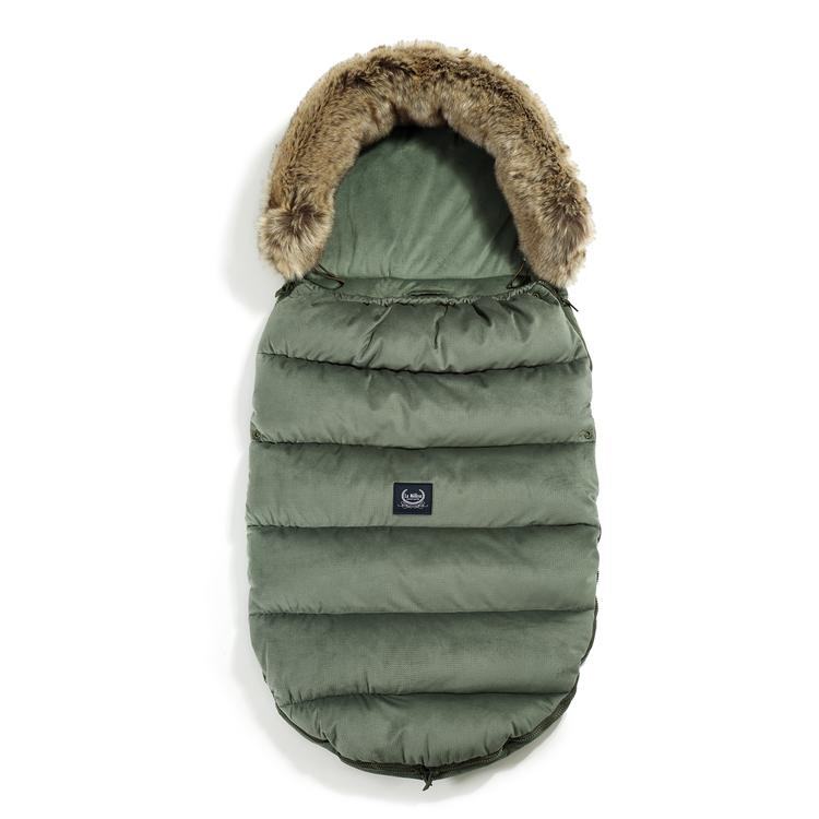 Kinderwagen Fußsack Uni, Khaki - Oli&Lola