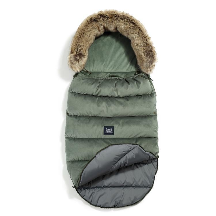 Kinderwagen Fußsack Uni, Khaki - Oli&Lola