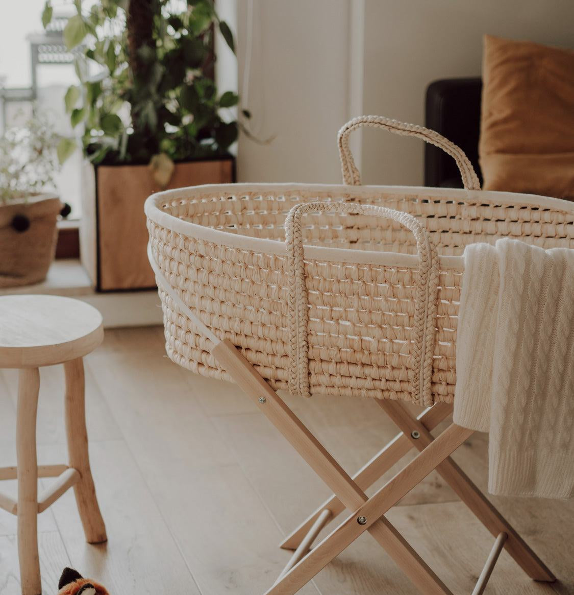 Moseskorb mit Matratze und Ständer