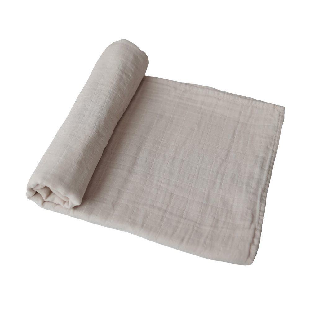 Mulltuch Swaddle Fog, 120 cm x 120 cm - Oli&Lola