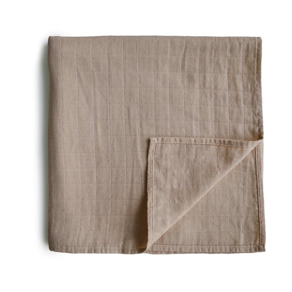 Mulltuch Swaddle Natural, 120 cm x 120 cm - Oli&Lola