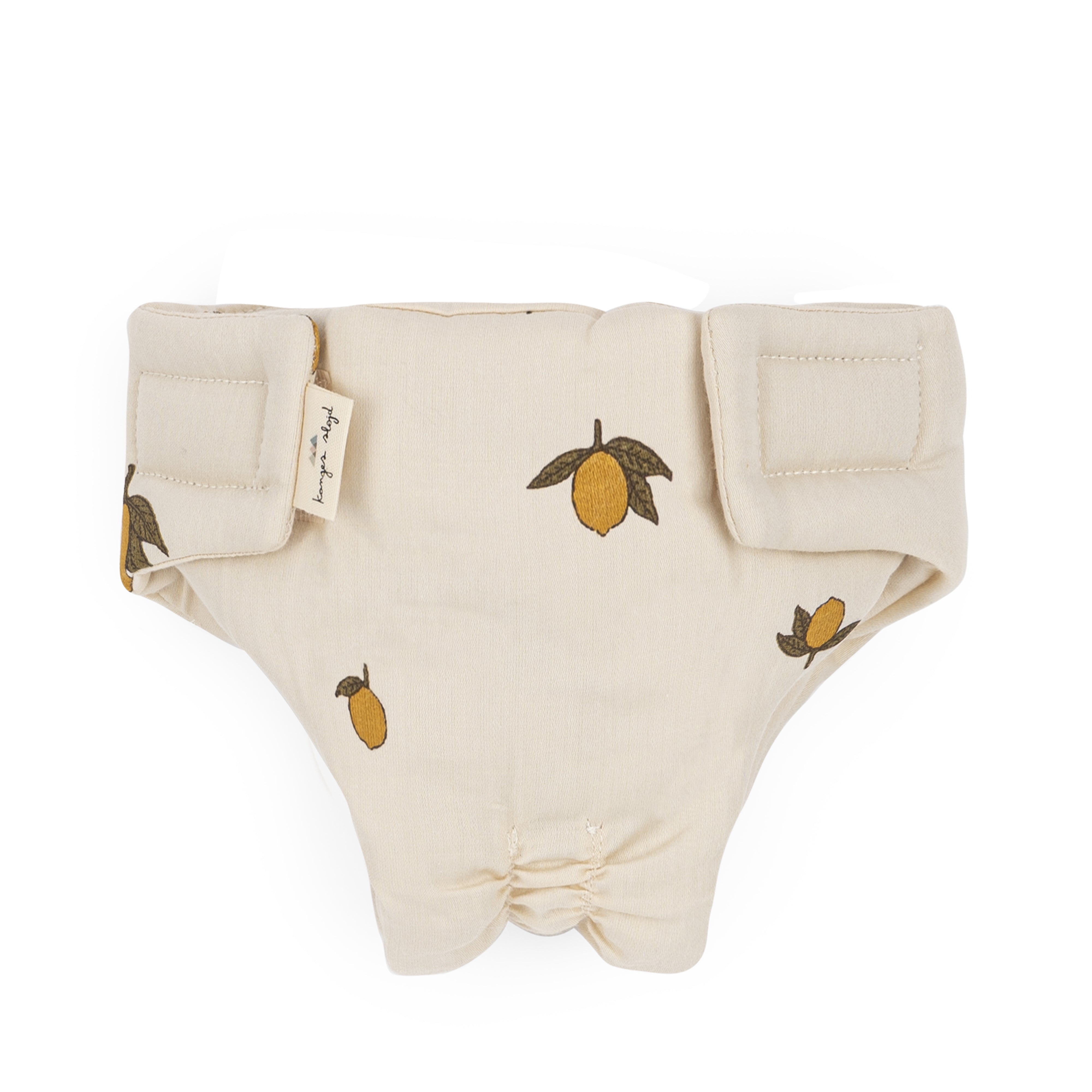 Puppen-Set – Lätzchen, Windel & Tasche, Lemon