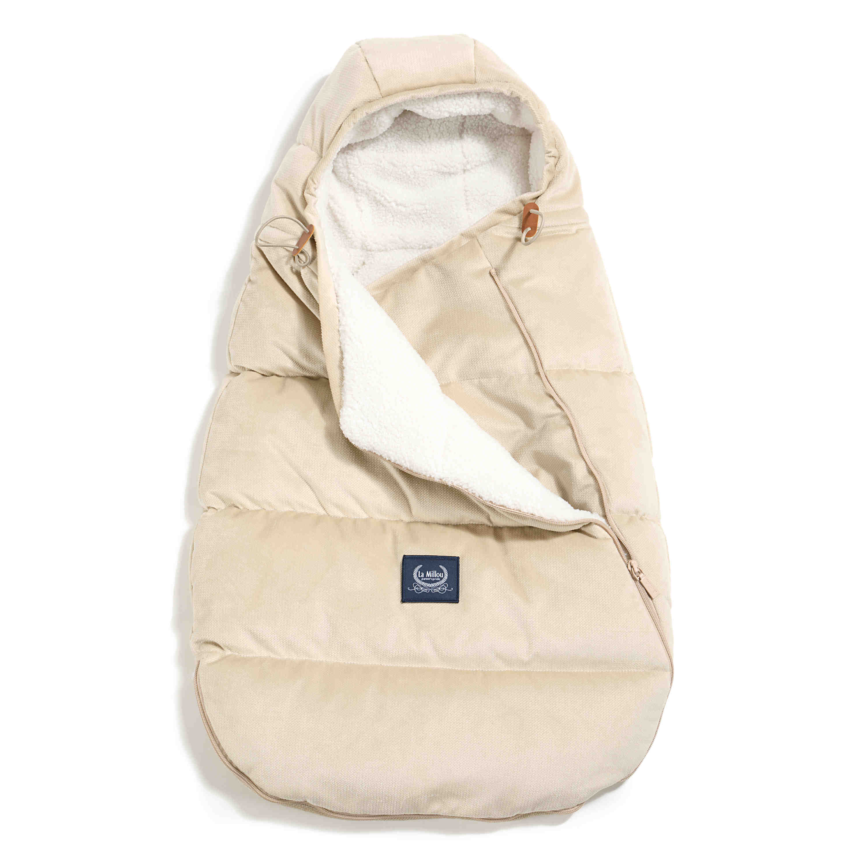 Velvet Collection Aspen Baby Fußsack, Sand von La Millou bei Oli&Lola