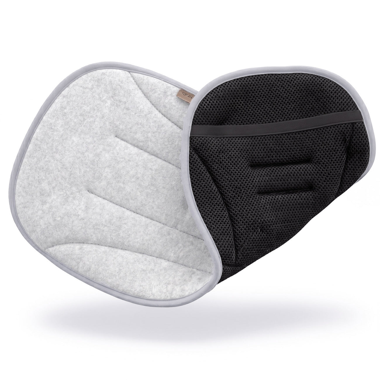 Atmungsaktive Kinderwagen-Sitzauflage Wolle, Grey