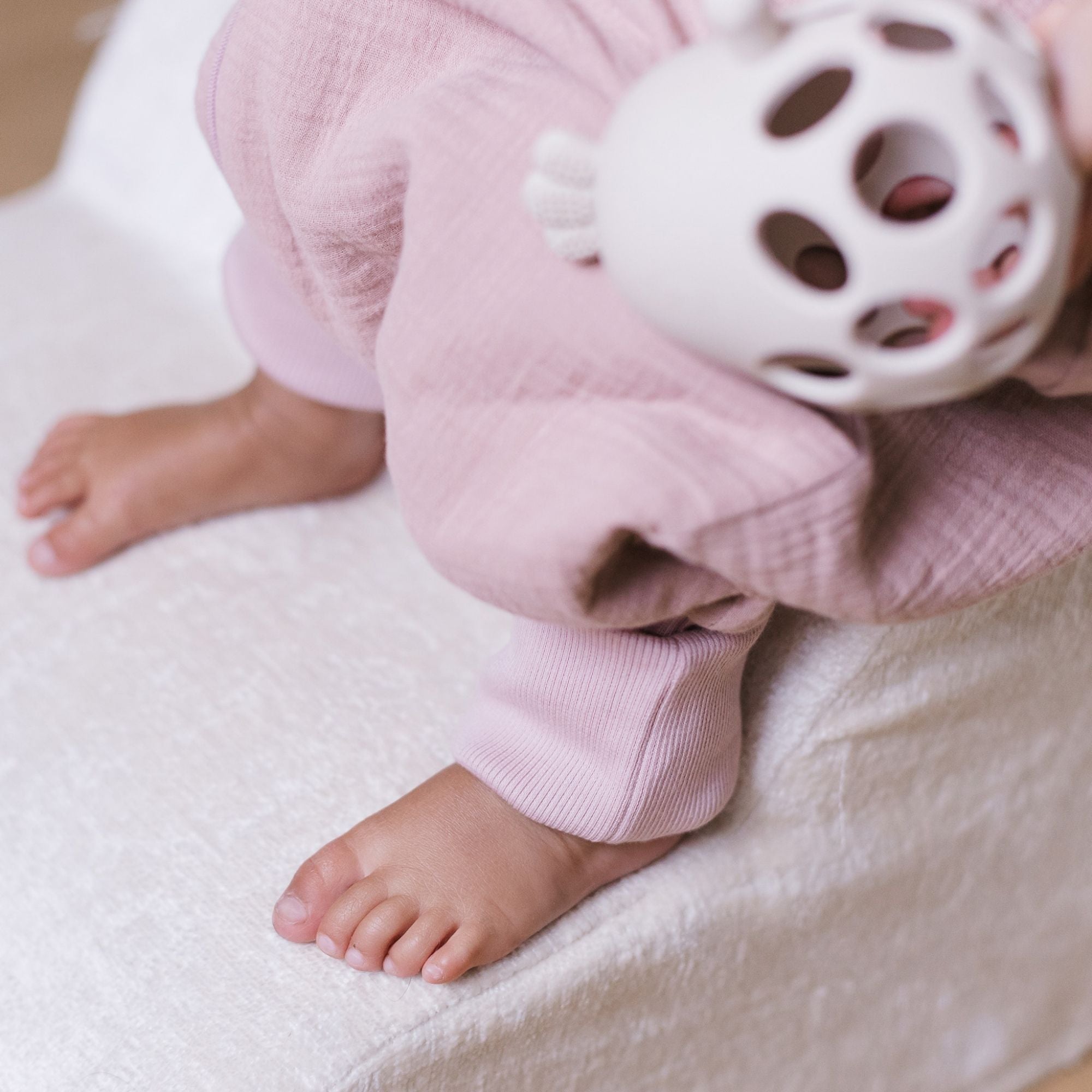 Babyschlafsack mit Beinen, Baby Pink