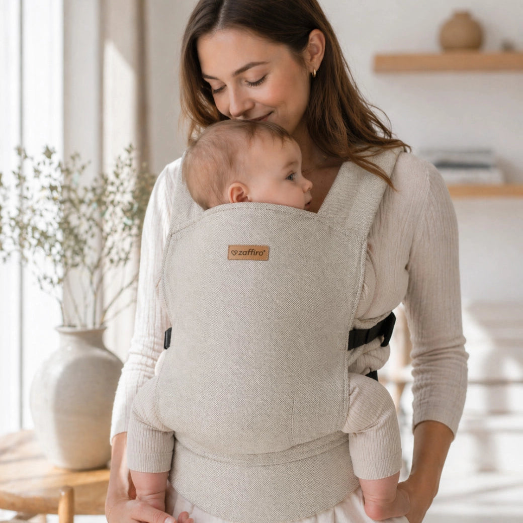Ergonomische Babytrage BabyFlow, beige