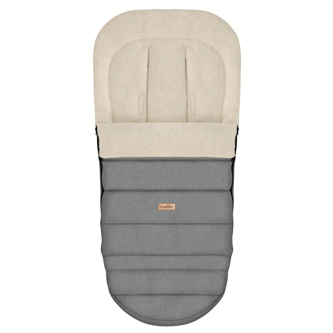Fußsack iGrow Wool, Light Grey