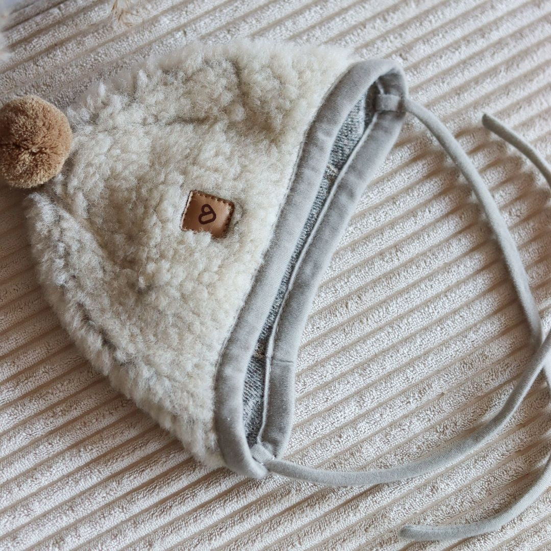 Baby Wollmütze Tulip, Anthracite