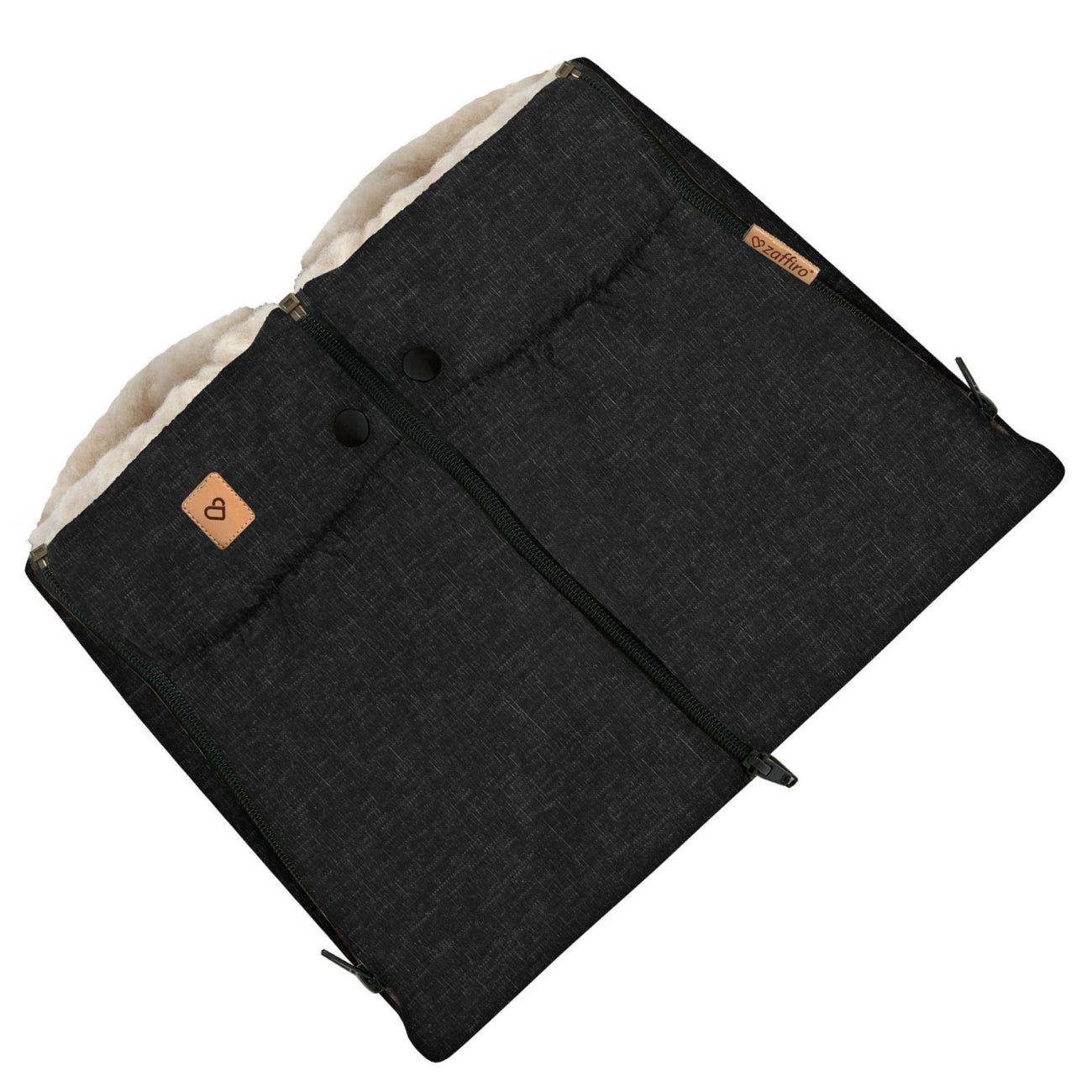 Handwärmer Muffs Wool, Schwarz