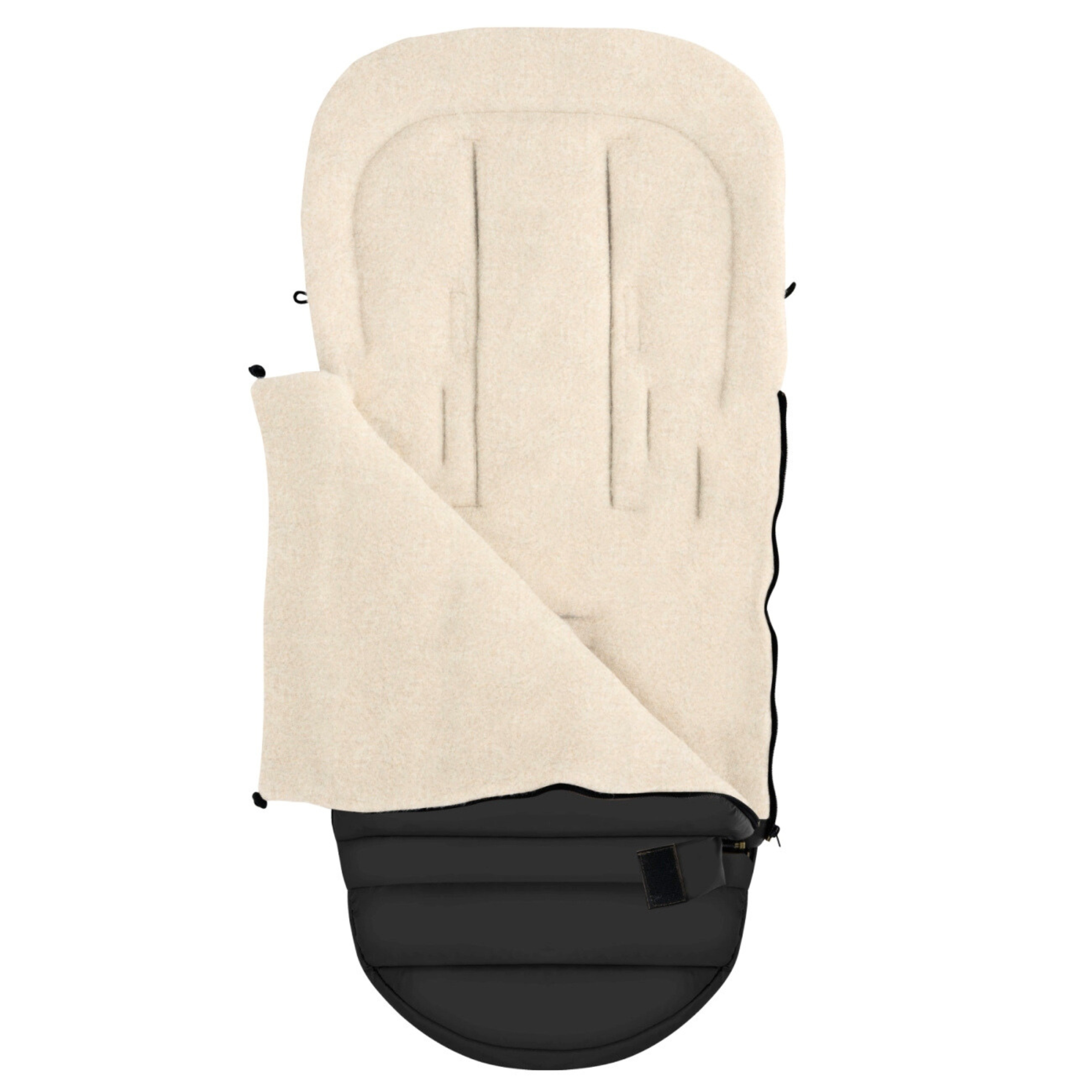 Fußsack iGrow Wool, Schwarz