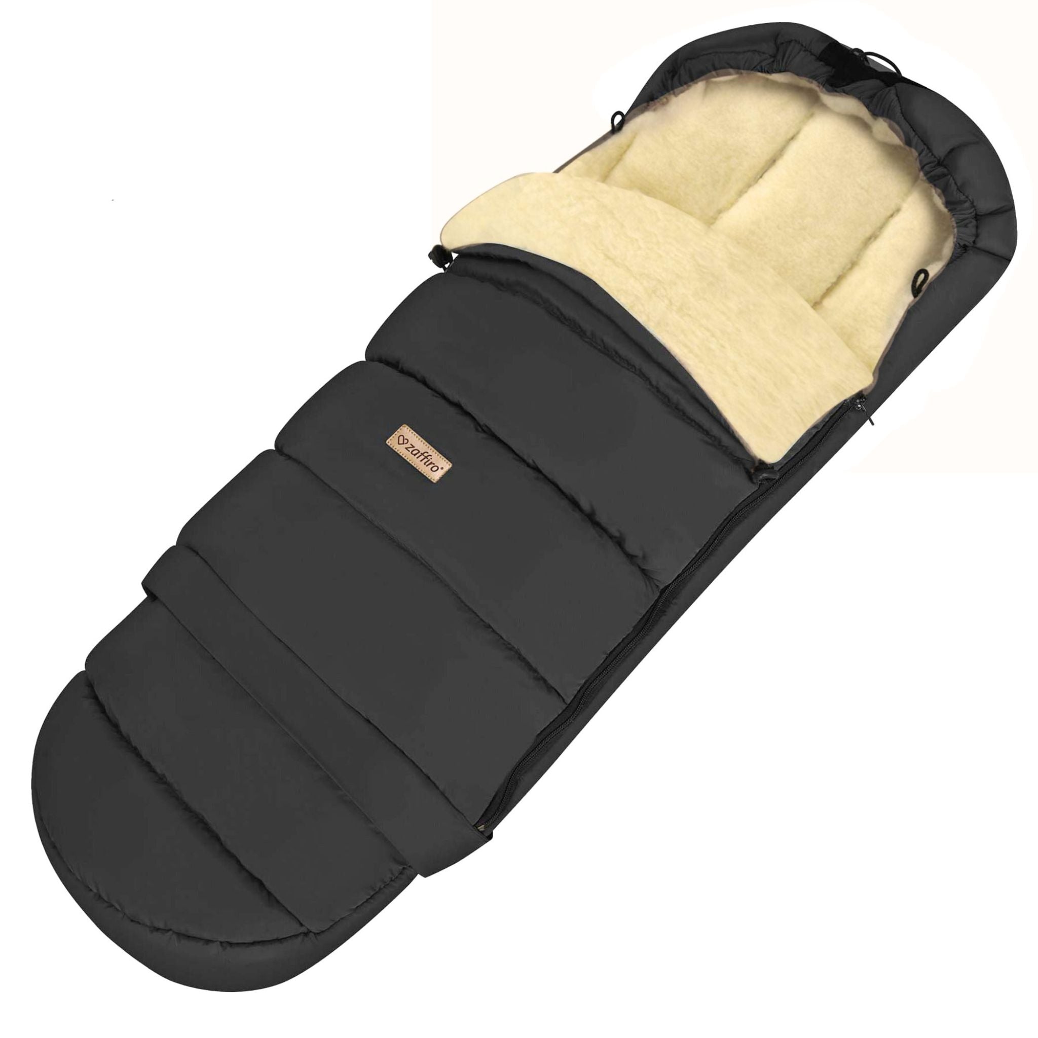 iGrow ThermoWolle Fußsack, Black