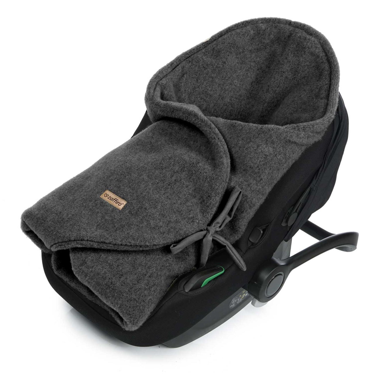 Baby-Wollswaddle Sierra, Anthracite – Rückenansicht