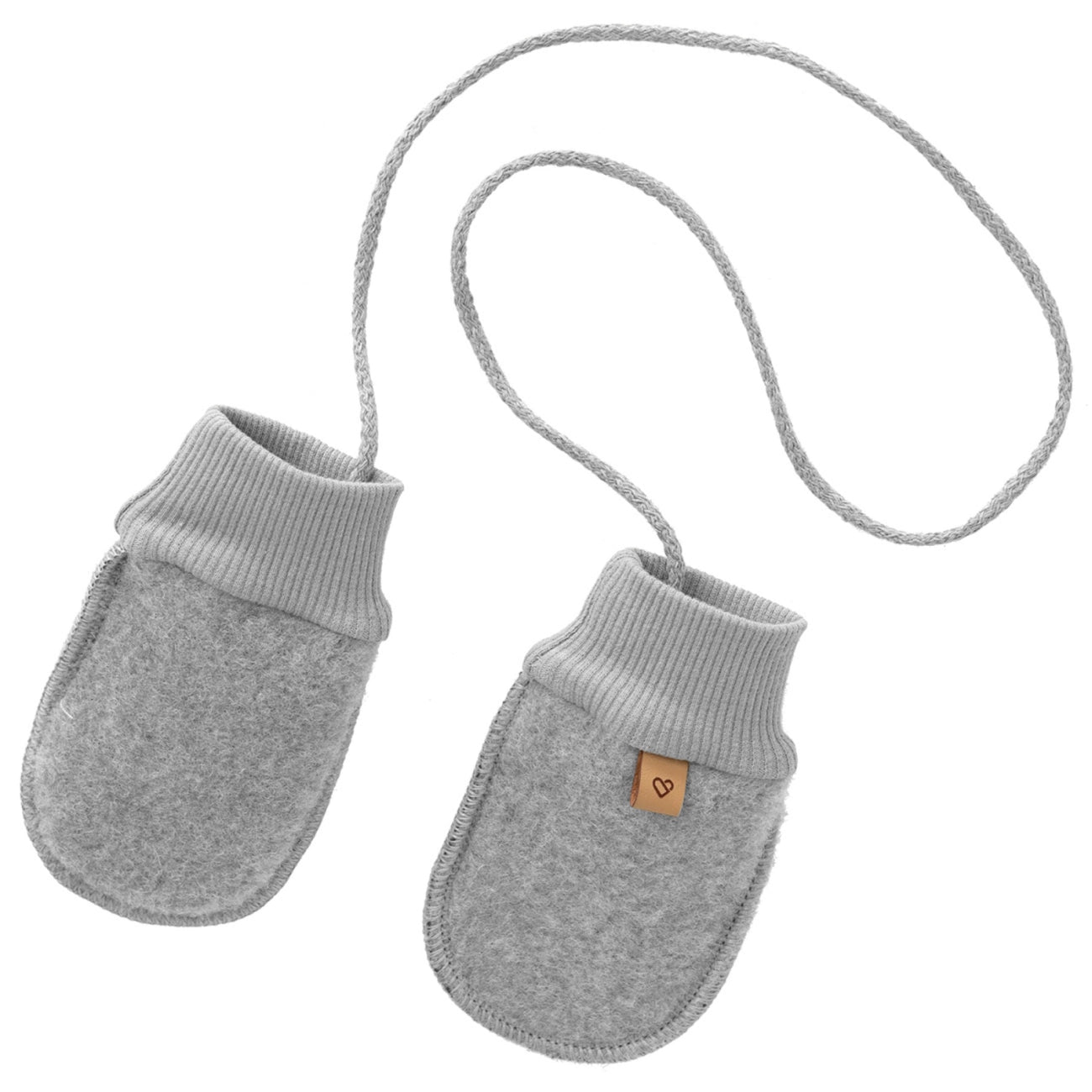 Baby Wollfäustlinge 0–12 M Grau