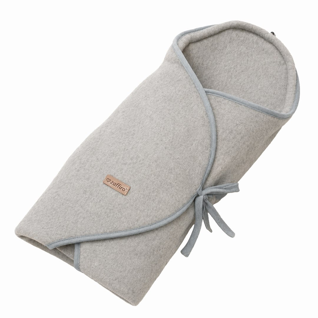 Baby-Wollswaddle Sierra Light grey
