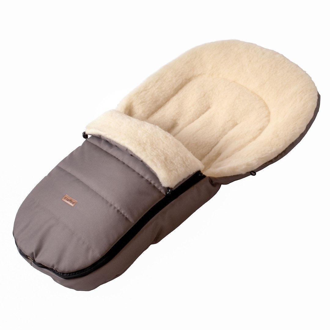 Wollfußsack Classic Nordico taupe