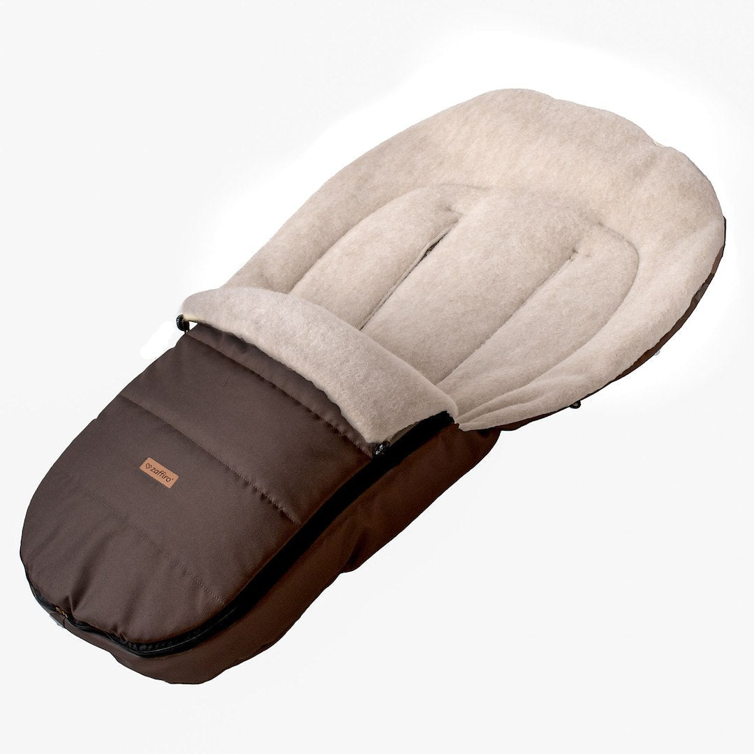 Wollfußsack Classic Scandi brown