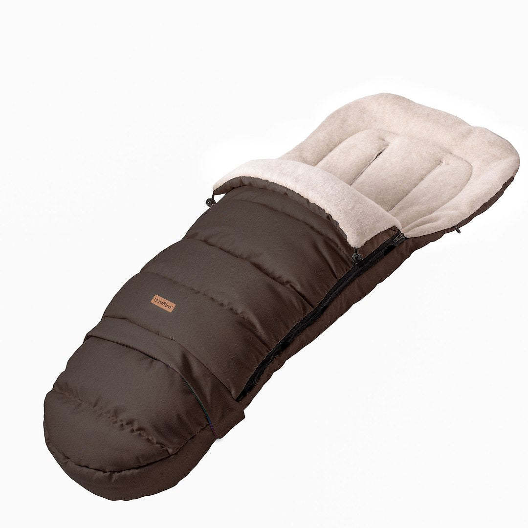 Fußsack iGrow Scandi, Brown – mitwachsender Babyfußsack 0–36 Monate