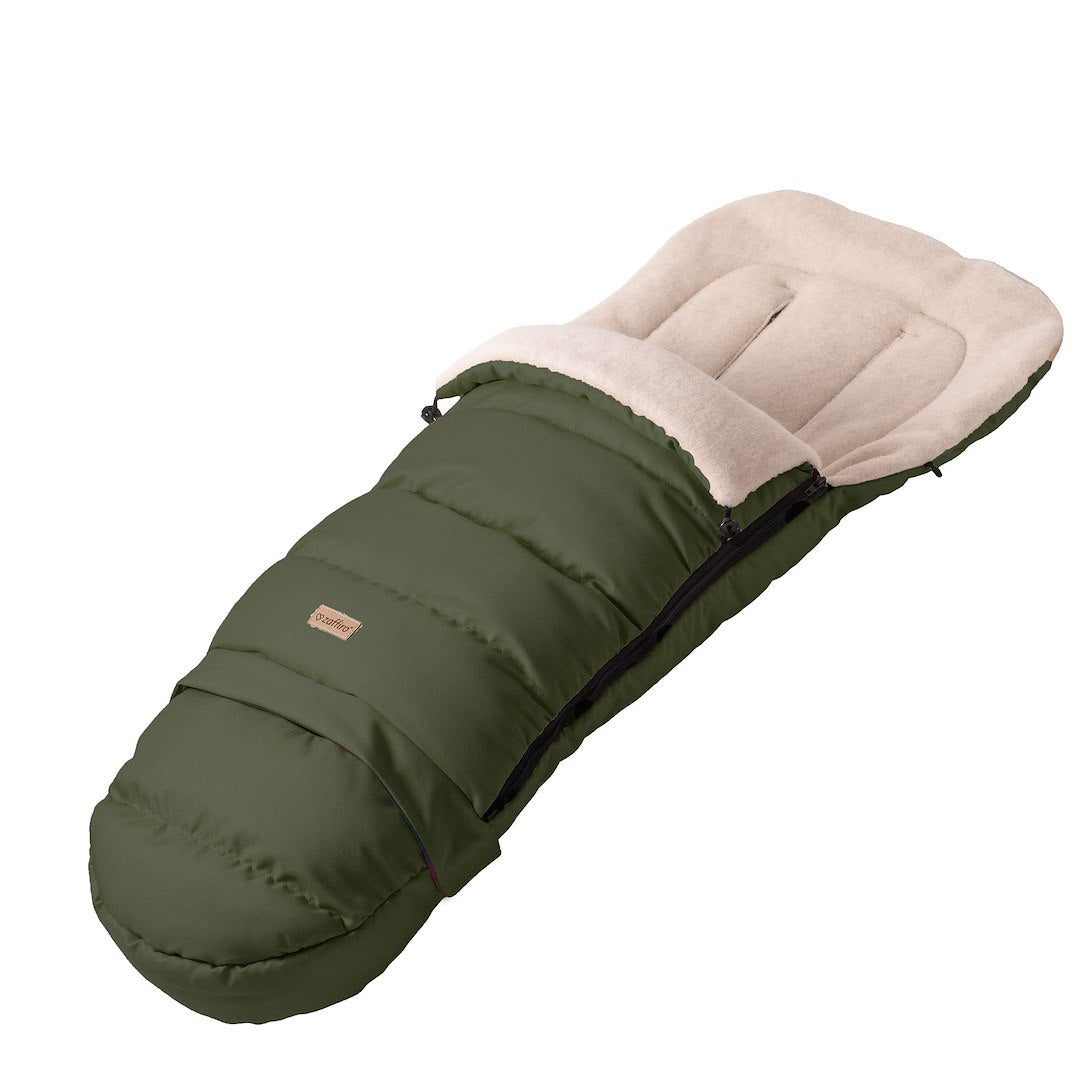 Fußsack iGrow Scandi, Khaki – mitwachsender Babyfußsack 0–36 Monate