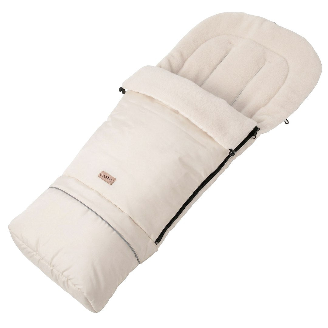 Fußsack SleepGrow Aspen, Vanilla – mitwachsender Schlafsack-Fußsack