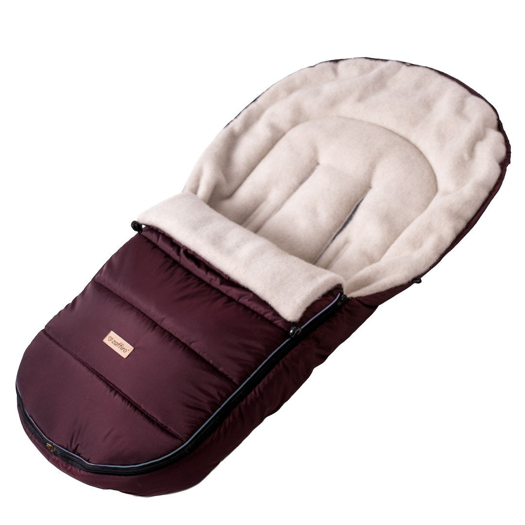 Wollfußsack Classic Aspen burgundy
