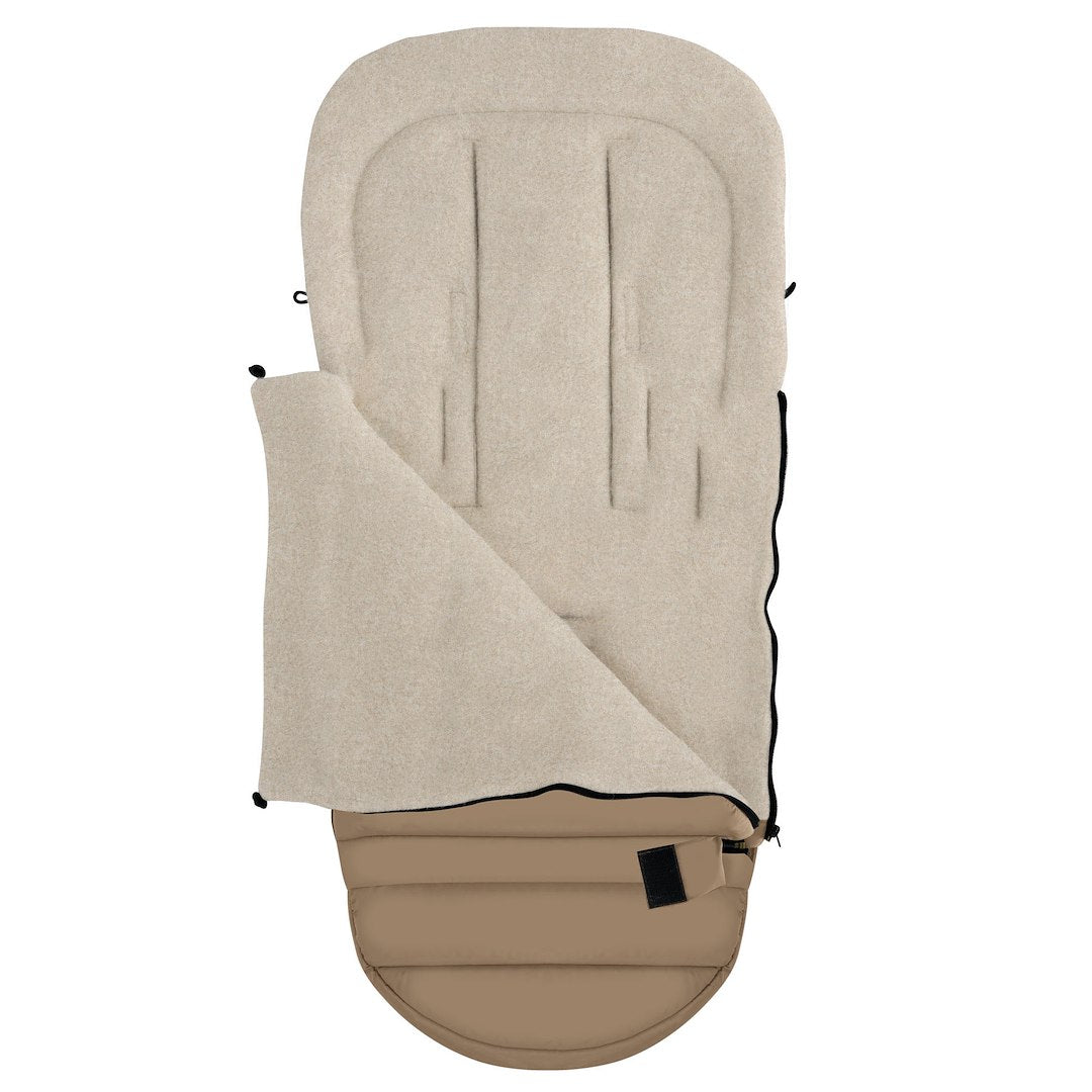 Fußsack iGrow Aspen, Latte – Innenansicht Baby Fußsack