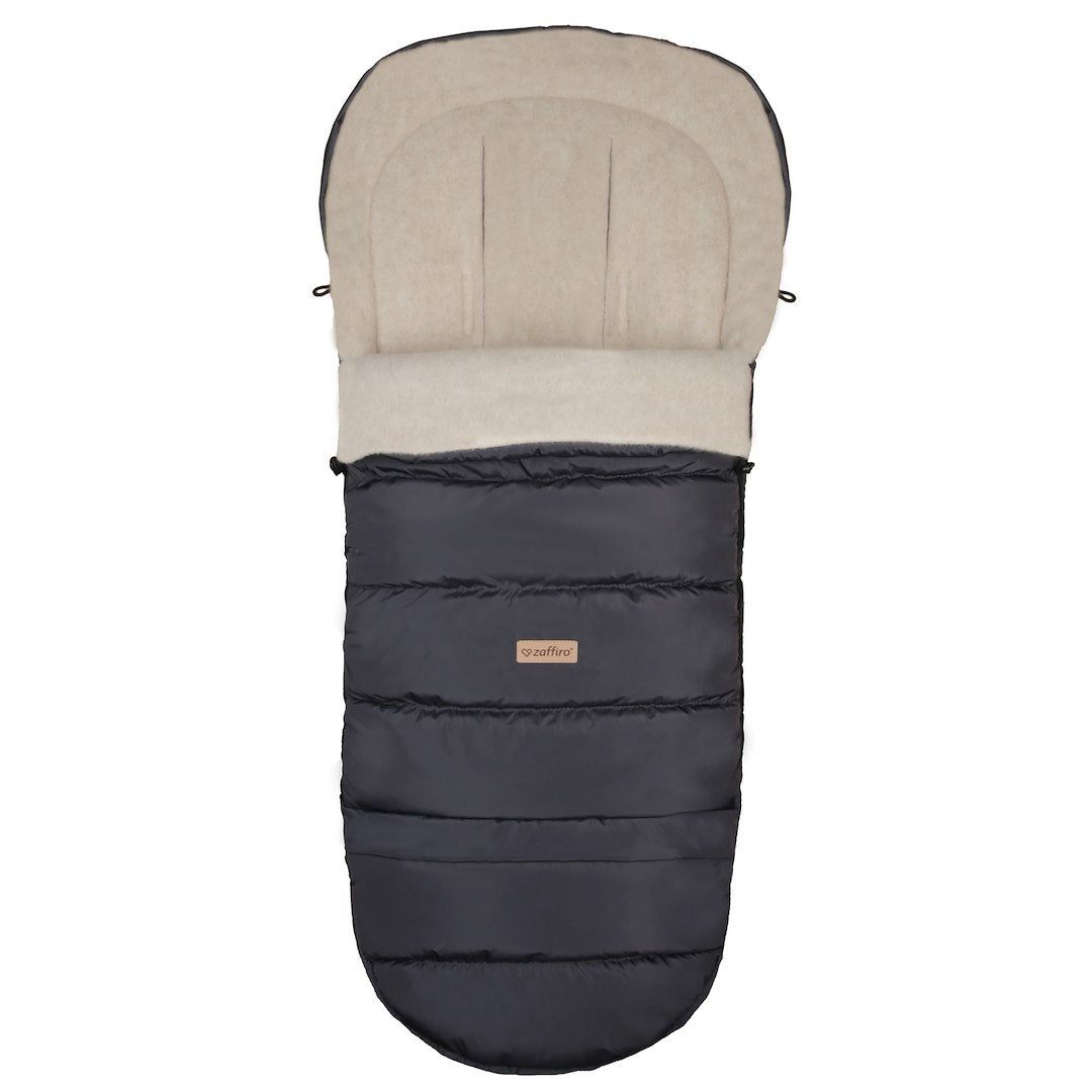 Fußsack iGrow Aspen, Anthracite – Vorderansicht Kinderwagen