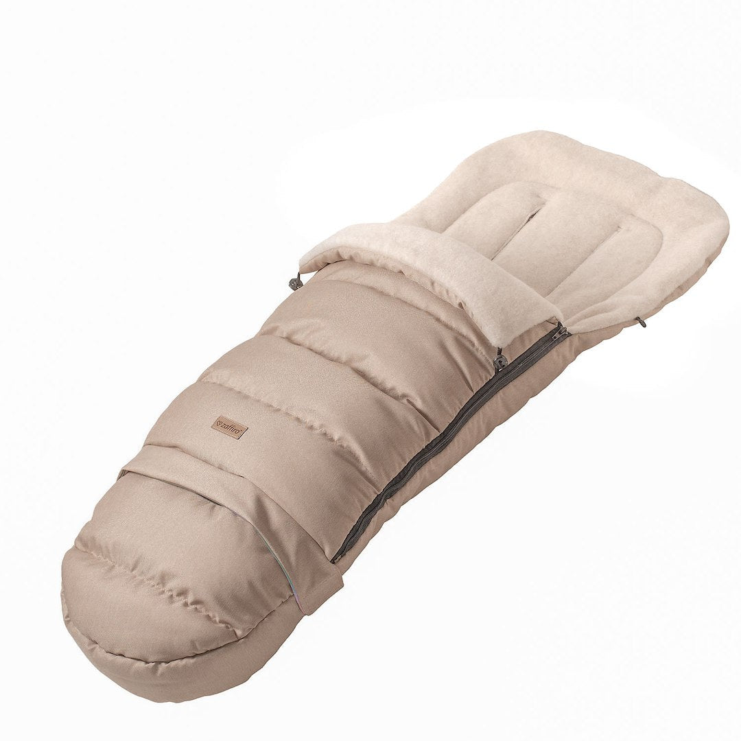 Fußsack iGrow Scandi, Beige – mitwachsender Babyfußsack 0–36 Monate