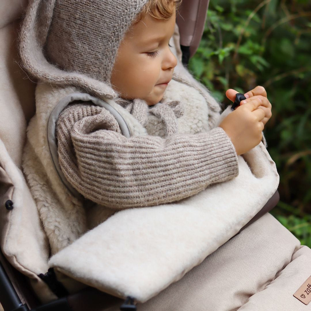 Fußsack iGrow Scandi, Beige – Verstellsystem mitwachsend