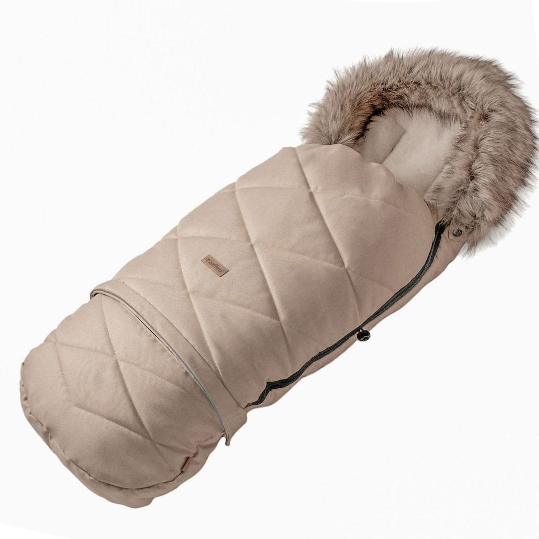 Fußsack GrowUP Scandi, Beige – mitwachsender Babyfußsack 0–36 Monate