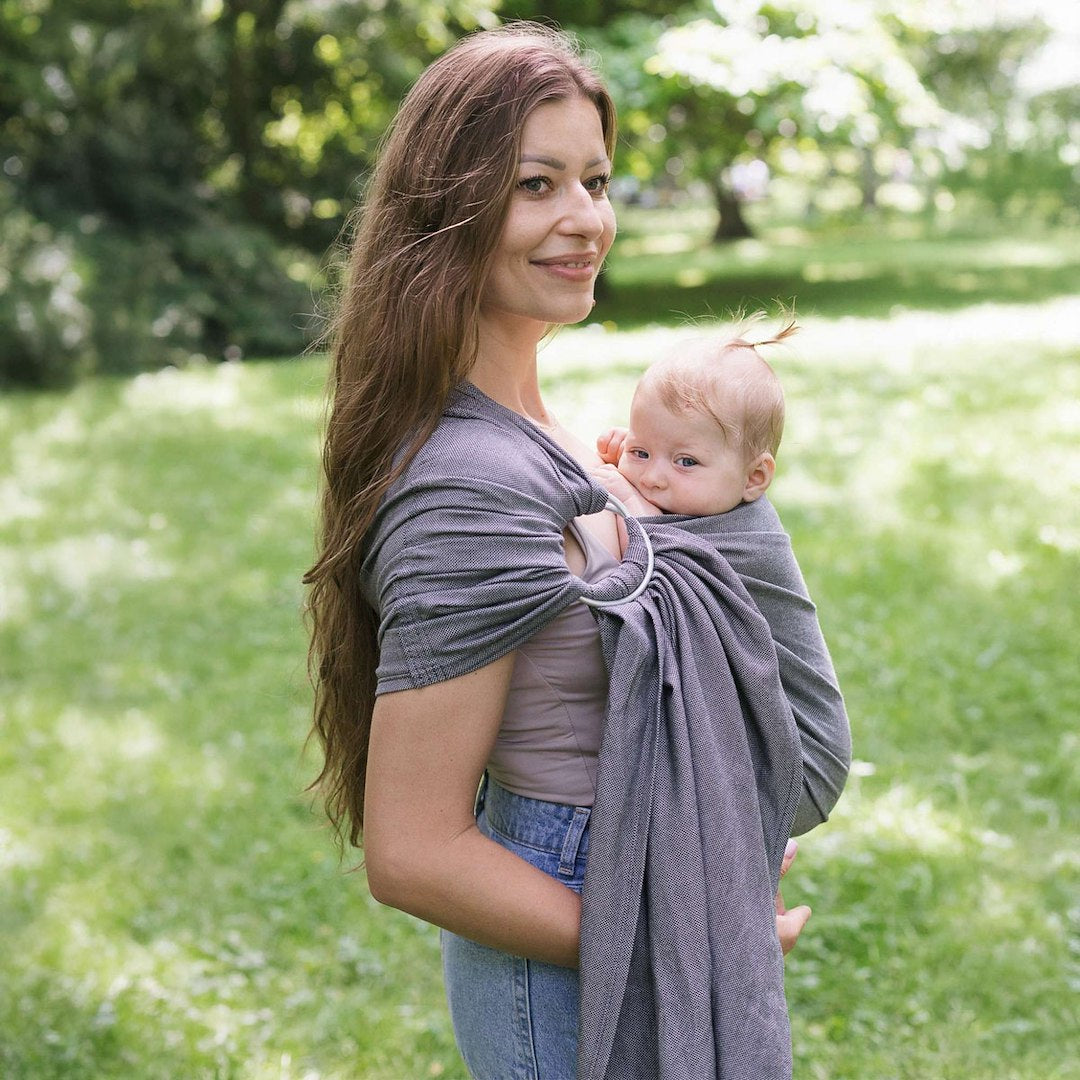 Hug Me Ring Sling Anthrazit Grey