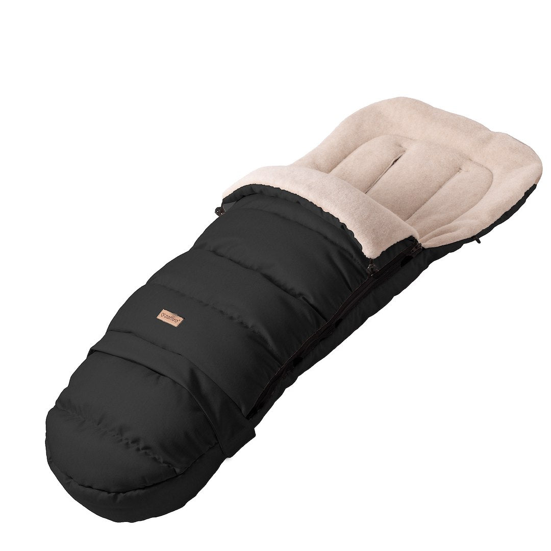 Fußsack iGrow Scandi, Black – mitwachsender Babyfußsack 0–36 Monate