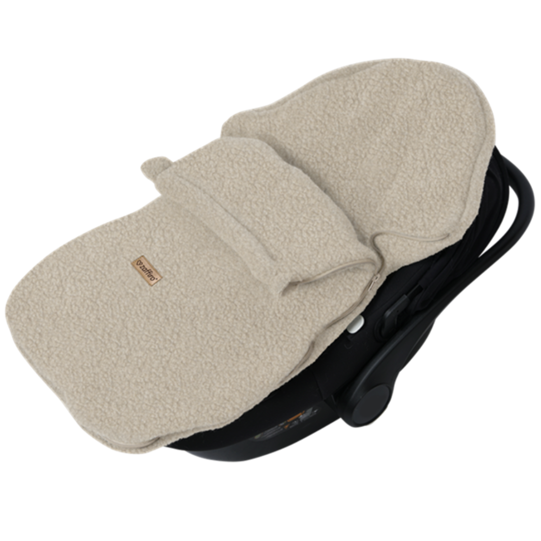 Mini Fußsack Boucle Wool, Beige