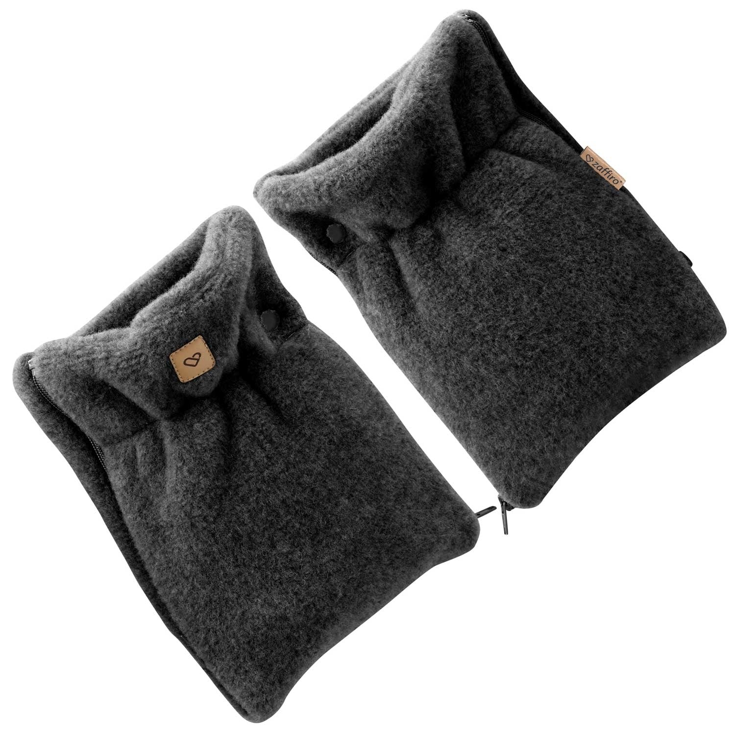 Handwärmer Muffs Wool Anthracite