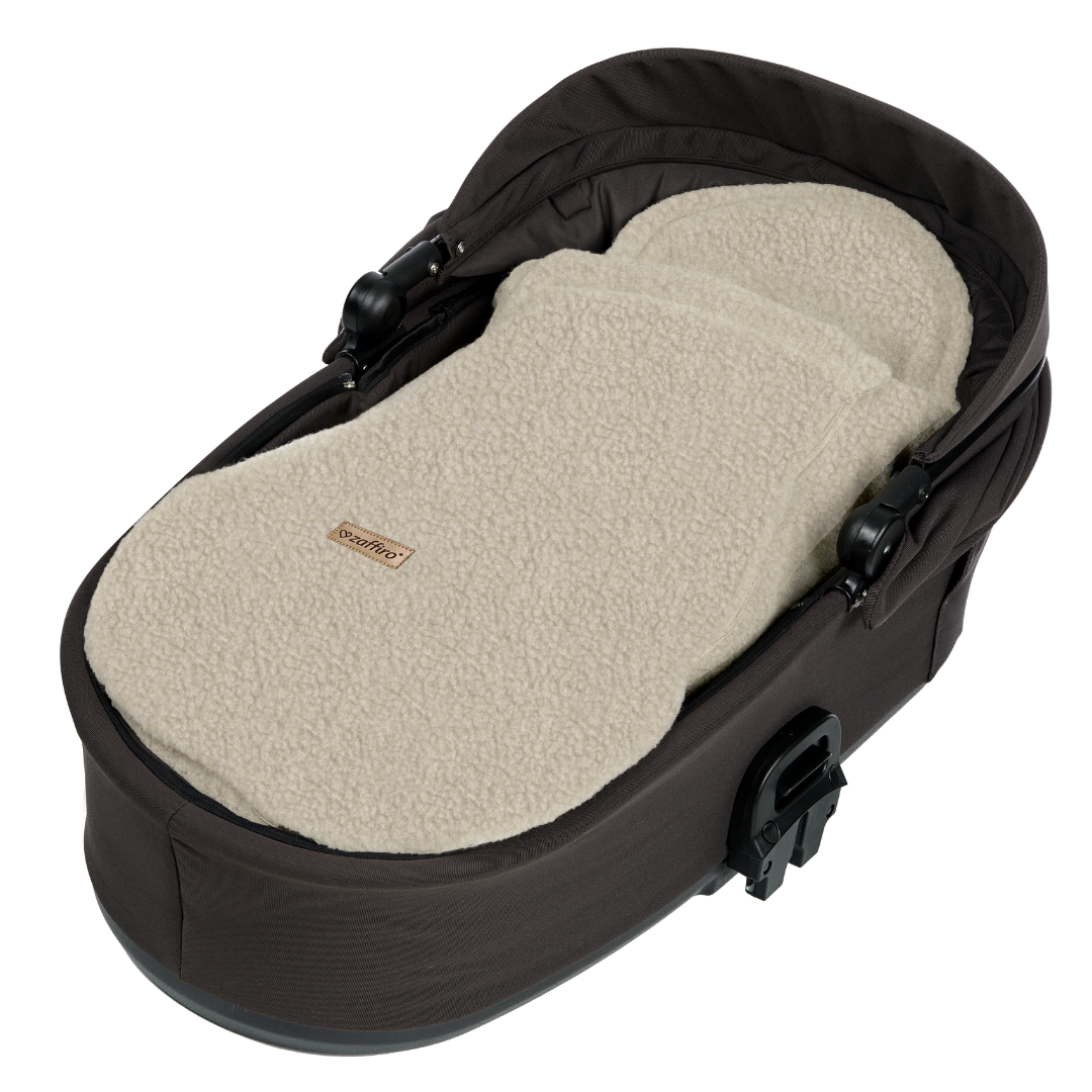 Mini Fußsack Boucle Wool, Beige